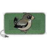 Evening Grosbeak female Doodle Speakers by OrigAudio™