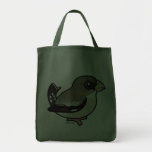 Evening Grosbeak female Grocery Tote