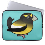 Evening Grosbeak male Neoprene Laptop Sleeve