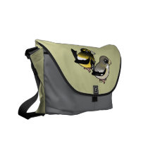 Evening Grosbeak pair Commuter Bags