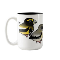 Evening Grosbeak pair Coffee Mug