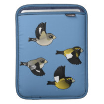 Evening Grosbeaks in Flight Sleeve For Ipads