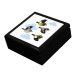 Evening Grosbeaks in flight Gift Box
