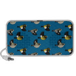 Evening Grosbeaks in flight Doodle Speakers by OrigAudio™