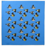 Evening Grosbeaks in flight Napkins
