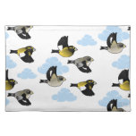 Evening Grosbeaks in flight Placemat