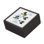 Evening Grosbeaks in flight Gift Box
