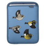 Evening Grosbeaks in flight Electronics Sleeve