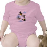 Evening Grosbeaks in flight Infant Creeper
