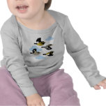 Evening Grosbeaks in flight Infant Long Sleeve T-Shirt