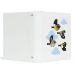 Evening Grosbeaks in flight Avery Signature Binder