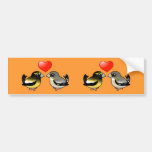 Evening Grosbeaks in love Bumper Sticker