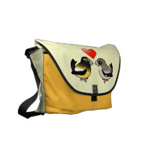 Evening Grosbeaks in Love Messenger Bag
