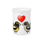 Evening Grosbeaks in love Pitcher
