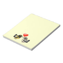 Evening Grosbeaks in Love Scratch Pads