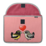 Evening Grosbeaks in love Laptop Flap Sleeve