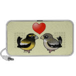 Evening Grosbeaks in love Doodle Speakers by OrigAudio™