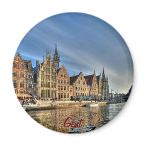 Evening in Gent Magnets