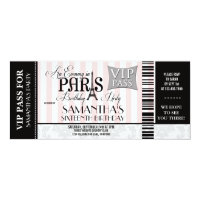 Evening in Paris Sweet 16 Party Invitations