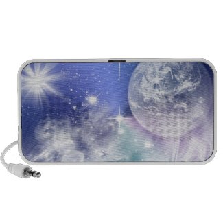 Evening in Space Doodle Speaker doodle