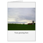 Evening in the country farm home mn landscape greeting card