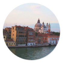 Evening in Venice, Italy Round Stickers