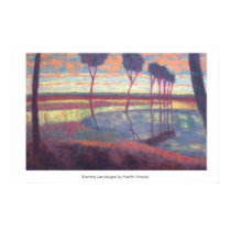 Evening Landscape, Evening Landscape by Martin ... posters by MartinWoods Evening Landscape, Evening Landscape by Martin ... posters