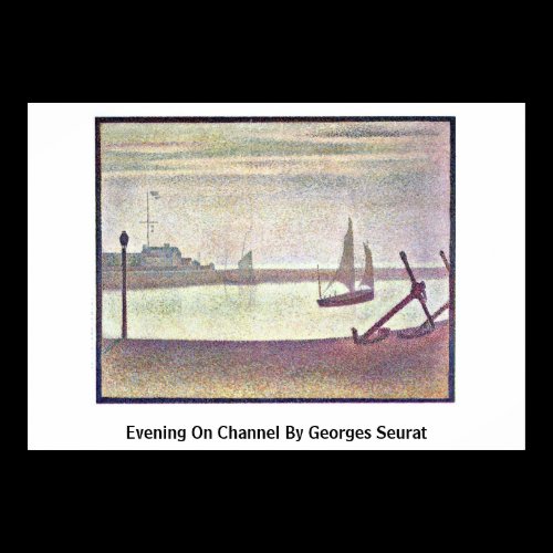Evening On Channel By Georges Seurat Posters