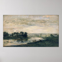 Evening on the Oise, 1872 Posters