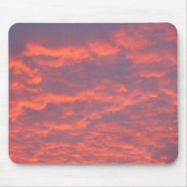 evening pink sky mousepads