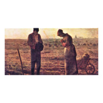 Evening Prayer By Millet  (Best Quality) Personalized Photo Card
