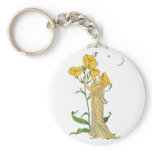 Evening Primrose by Walter Crane, 1889 Keychains