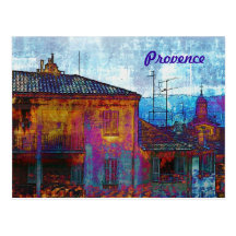 Evening Provence card Postcard