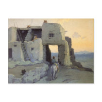 Evening, Pueblo of Walpi by Marion Kavagh Wachtel Postcards