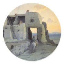 Evening, Pueblo of Walpi by Marion Kavagh Wachtel Sticker