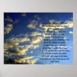 Evening Sky-Kahlil Gibran Quote Print