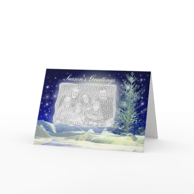 Evening Snow (photo frame) Card by xfinity7