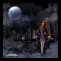 Evening Stroll Gothic Fantasy Poster Print