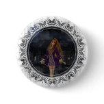 Evening Stroll Gothic Fantasy Redhead Girl buttons