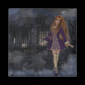 Evening Stroll Gothic Fantasy Redhead Girl