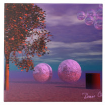Evening Stroll - Purple and Pink Glow tiles