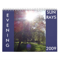 EVENING SUN RAYS 2009 calender calendars