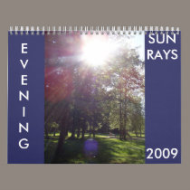 EVENING SUN RAYS 2009 calender calendars