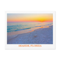 Evening Sunset on the Beach in Florida postcard
