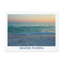 Evening Sunset on the Beach in Florida postcard