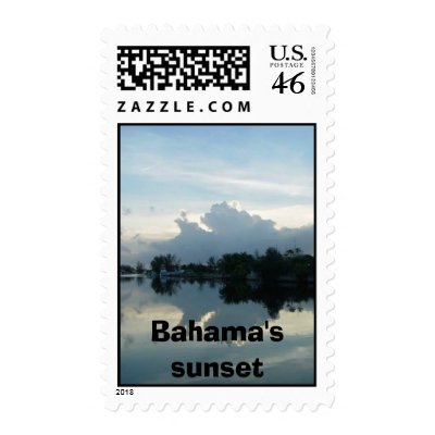 Evening view from patio, Bahama's sunset Postage by dhale67