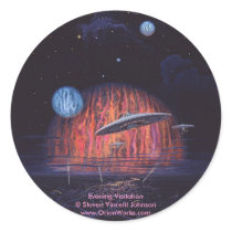 Evening Visitation, Evening Visitation Steven ... stickers by orionworks Evening Visitation, Evening Visitation Steven ... stickers