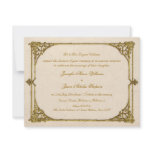 Evening Wedding Invitation Vintage / Antique Frame