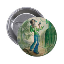 Evening With Butterflies Pinback Button