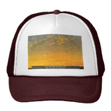 Evening With Clouds By Friedrich Caspar David Mesh Hats